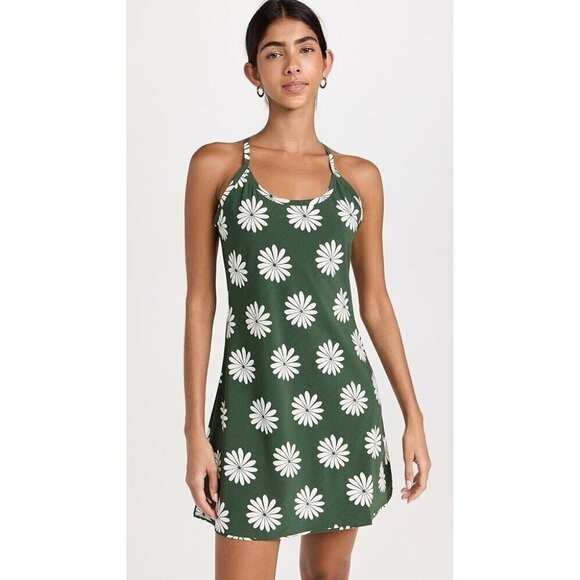 Outdoor Voices Dresses & Skirts - Outdoor Voices Evergreen Floral The Exercise Dress Sleeveless Womens Size Large